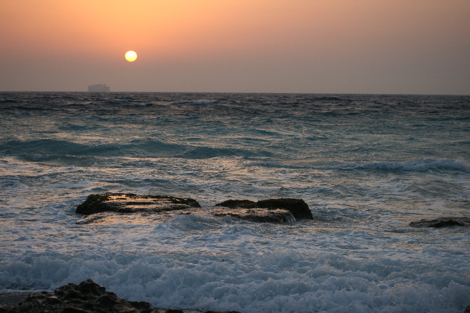 Solnedgang/Rhodos